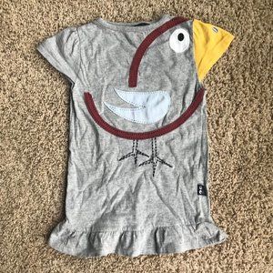 Ubang organic cotton bird tee, size 4